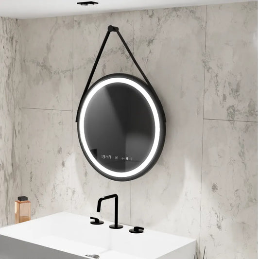 Mirror LED ROUND 60 cm Celesti Majesti Noir EVEA EVEA Motionglow Marcello System Postižení & Daim teploměr