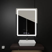 Obdélníkový LED zrcadlo 60x80 cm Motionglow Sensor Marcellow Wizz System odmrazování hodin a dimable teploměr