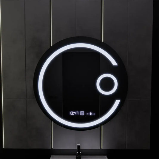 Mirror LED ROUND 60CM Visio Motionglow Marcello System Dezoring Clock & Teplometer Dimable Cosmetics