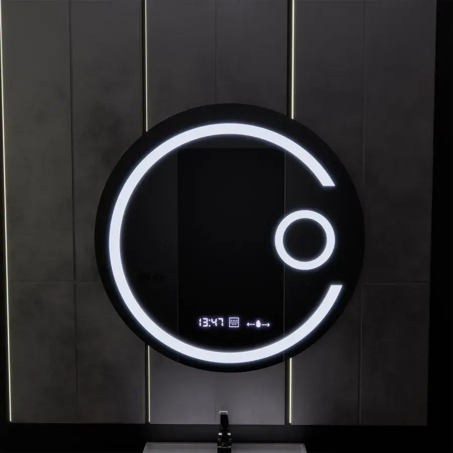 Mirror LED ROUND 60CM Visio Motionglow Marcello System Dezoring Clock & Teplometer Dimable Cosmetics