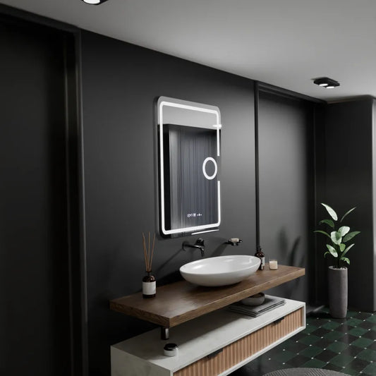 Mirror LED obdélníkový 50x70cm Eclat Motionglow Marcello Discuuts & Termeter Luba Cosmetica Dimabil