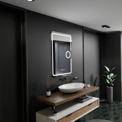 Mirror LED obdélníkový 50x70cm Eclat Motionglow Marcello Discuuts & Termeter Luba Cosmetica Dimabil