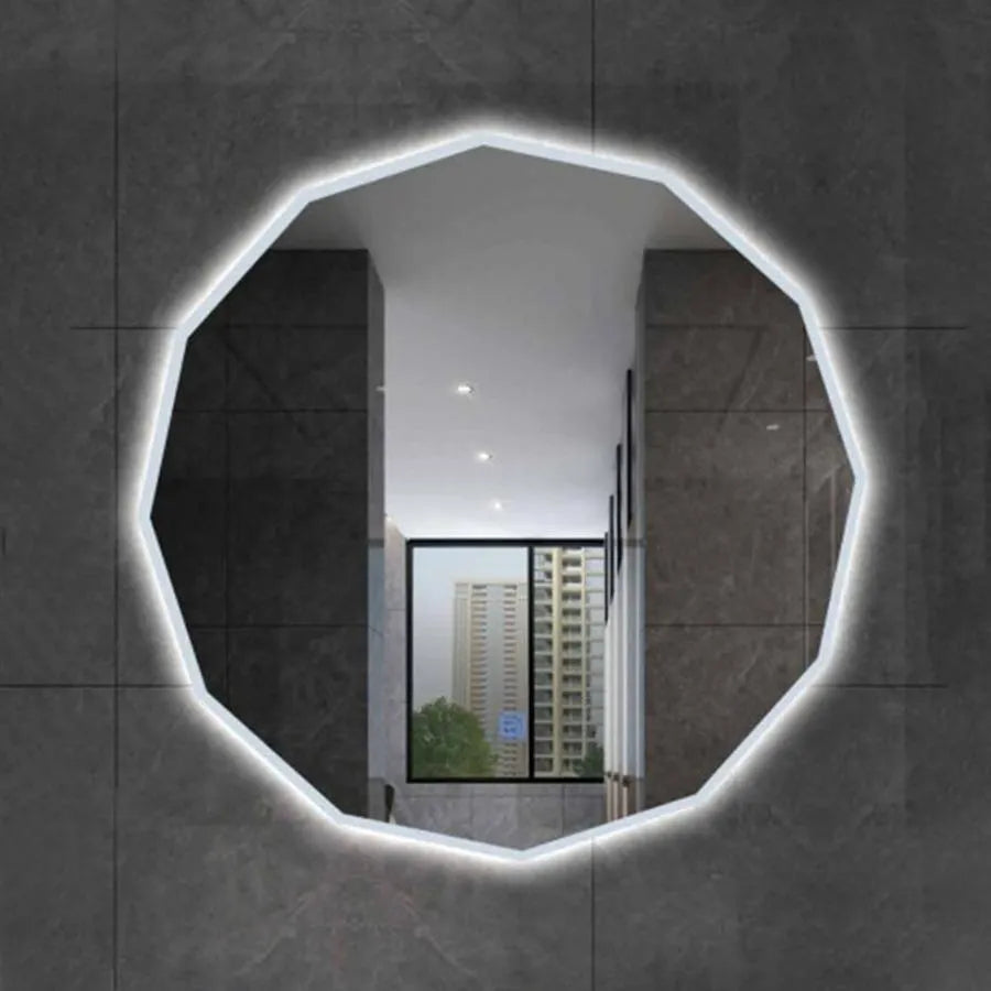 LED Touch Lichtkrois LED Mirror, 70x70 cm