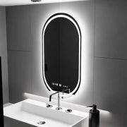 Oválný LED zrcadlo 60x80cm Eminence Motionglow Marcellow Dimable Clock Defrosting System