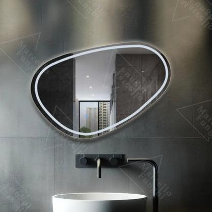 Mirror LED LED dotykový dissegno Defrition System 80x45 cm Marcello Funghi Collection