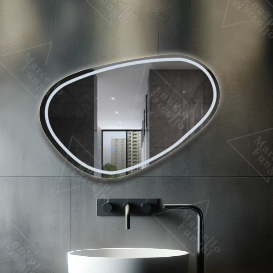 Mirror LED LED dotykový dissegno Defrition System 80x45 cm Marcello Funghi Collection