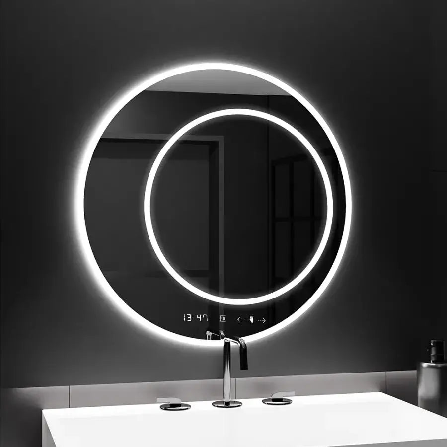 Mirror LED Touch Dotyk Červen Systém Dispozice 60x60 cm Marcello Funghi Collection