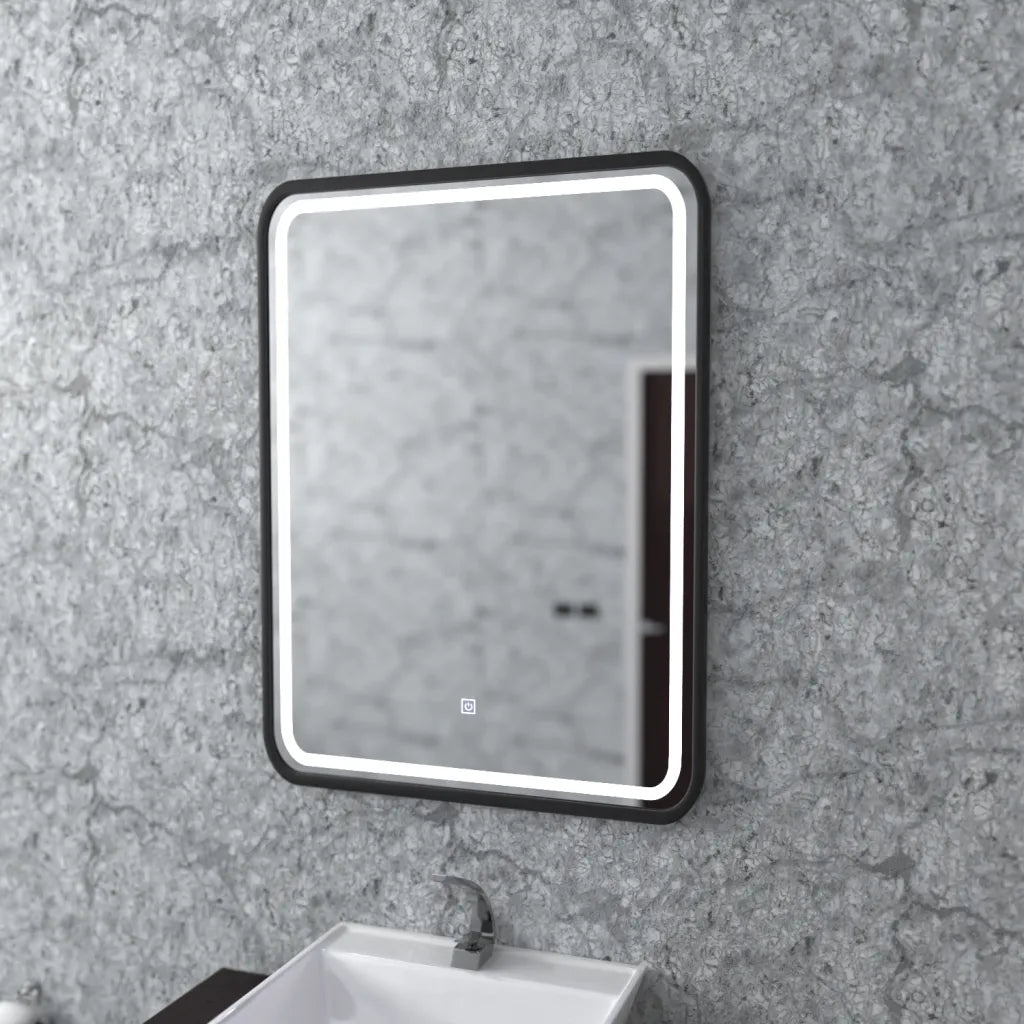 Zrcadlo LED obdélníkový 60x80 cm ombe základní dotek
