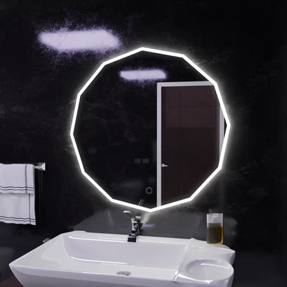 LED Touch Lichtkrois LED Mirror, 70x70 cm