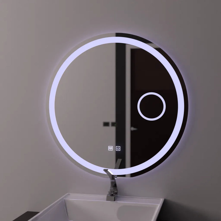 Mirror LED ROUND 60 cm dotyk Luxor Dimable Defrition System