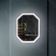 Mirror LED polygon 60x80cm ralya senzor pohybového pohybu systémové postižení a teploměr dimable