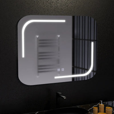 Zrcadlo LED obdélníkový 80x60cmTouch Retrica System rozmrazování