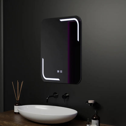 Zrcadlový LED obdélníkový 60x80cm dotykový systém odmrazování Ulrich