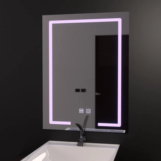 Mirror LED obdélníkový 60x80cm dotykový systém deaktivace