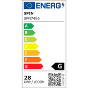 LED panel zabudovaný 28W studené bílé světlo