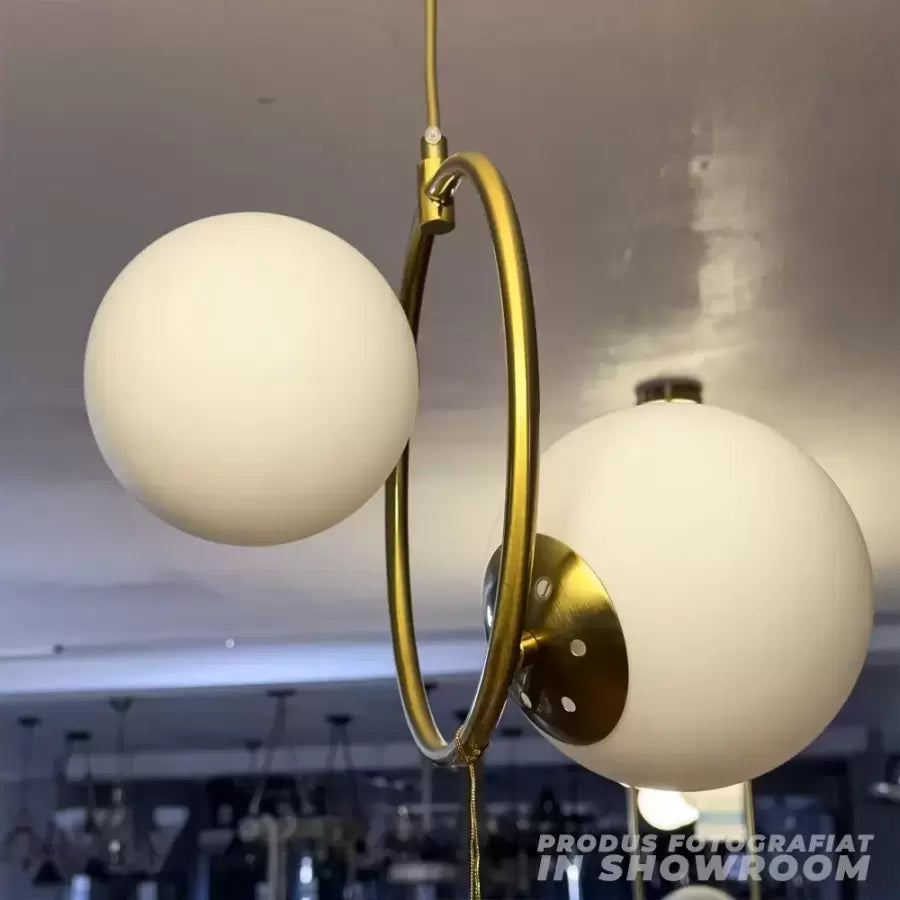 Lust Loft Atelier, 2x E27, zlatá bílá, kov, nastavitelná výška