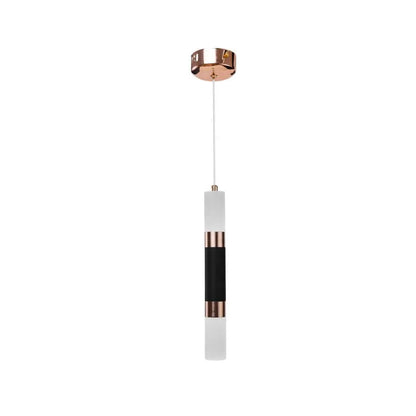 LED Adam, 14W, akrylový a kov, černá se zlatem/horkým/neutrálním světlem