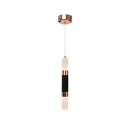 LED Adam, 14W, akrylový a kov, černá se zlatem/horkým/neutrálním světlem