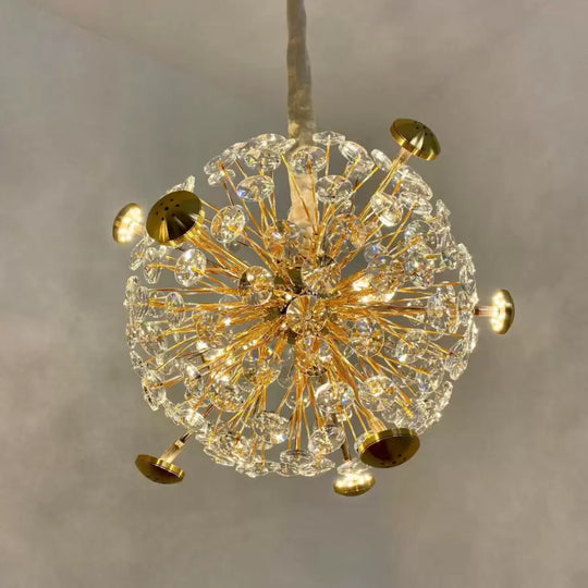 Crystal Arthur 99W Zlatý LED přívěsek Moderní svícen Výchozí název Alessandro Design
