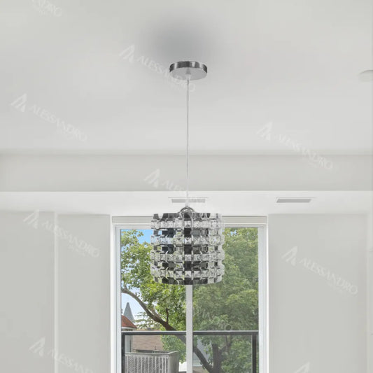 Luana Pendul, 1*E27, Chrome, kov a křišťál