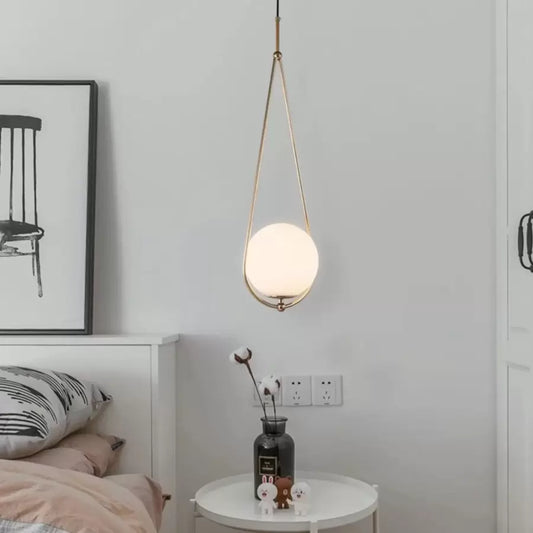 Lust Loft Haven, 1x E27, zlatá bílá, kov, nastavitelná výška