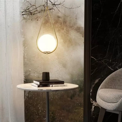 Lust Loft Haven, 1x E27, zlatá bílá, kov, nastavitelná výška