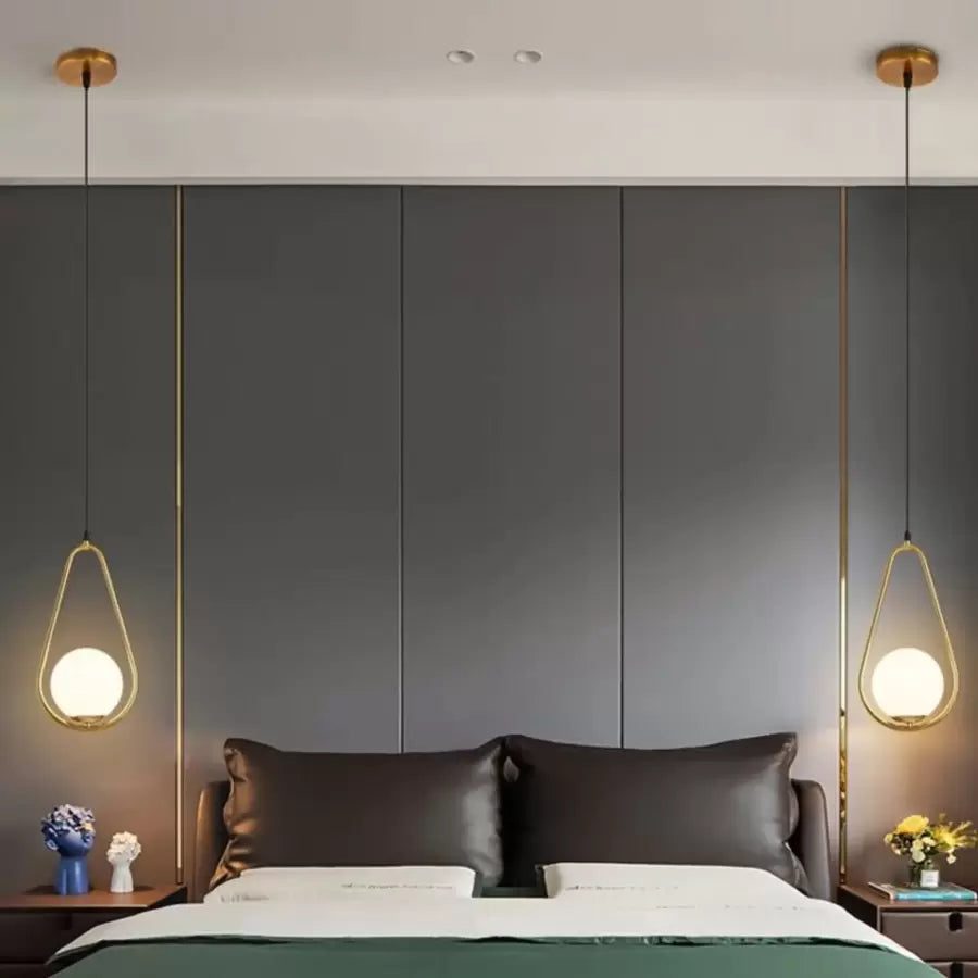 Lust Loft Haven, 1x E27, zlatá bílá, kov, nastavitelná výška