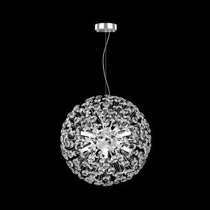 Crystal Chanderier Minute 8x G9, průměr 40 cm, lesklý chrom, nastavitelná výška