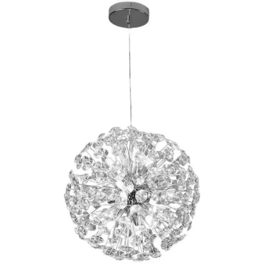 Crystal Chanderier Minute 8x G9, průměr 40 cm, lesklý chrom, nastavitelná výška