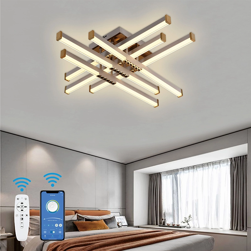 LED lustr s dálkovým ovládáním LT178/6WH, 84W, 6 prvků, studené/teplé/neutrální světlo, stmívatelný, bílý
