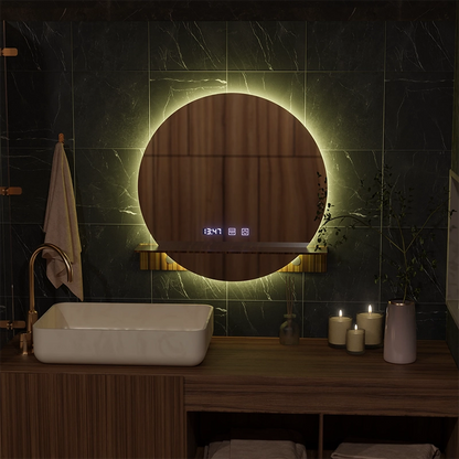 LED Touch dotykový systém Defrition Defrition System, hodiny a teplota 60x60 cm s integrovanou podporou