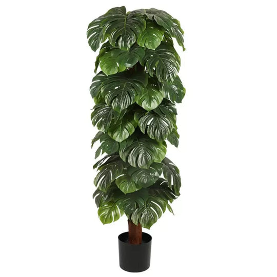 Monstera deliciosa Umělá rostlina, bez květináče, 140 cm Zelená Výchozí název Alessandro Design
