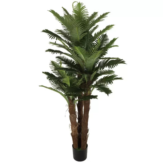 Palm umělá rostlina bez hrnců 180 cm zelená