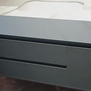 Koupelnové nábytek sada 80x50cm 3 bílé šedé kousky