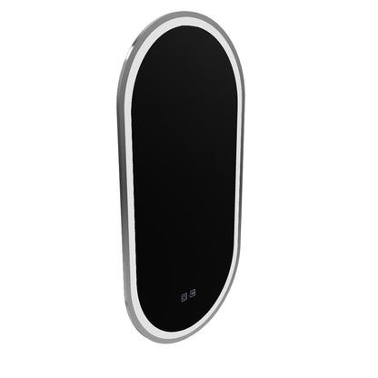 Mirror LED Oval 50x100cm Velara Touch System Dimable Demontling