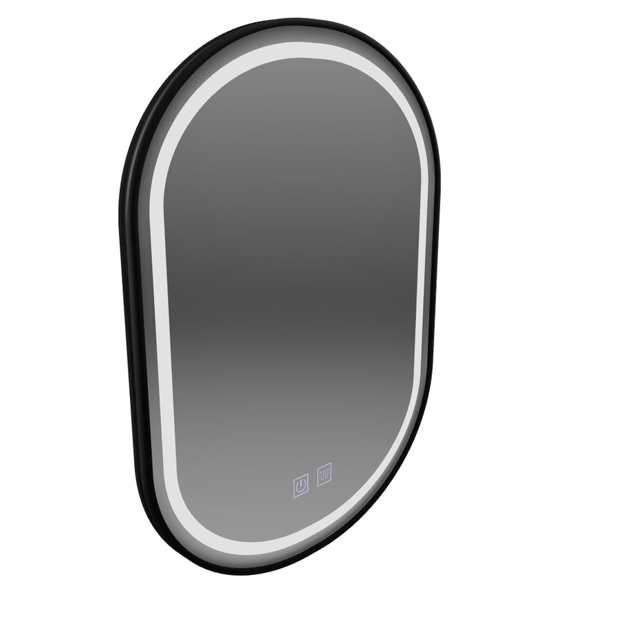 Oval LED Mirror 60x80cm Torino Luce Touch Deframe Dimable System