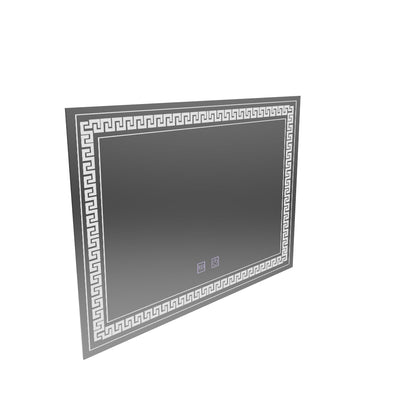 Zrcadlo LED obdélníkový 80x60cm dotykový systém vorice deaktivace