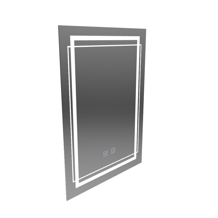 Zrcadlo LED obdélníkový 50x70cm dotykový systém deaktivace Koven