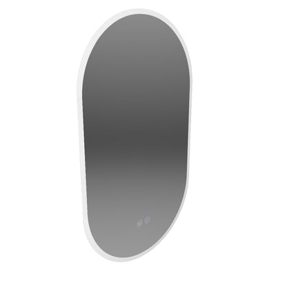 Oválný LED zrcadlo 50x80cm Llexort dotykový deframe Dimable System