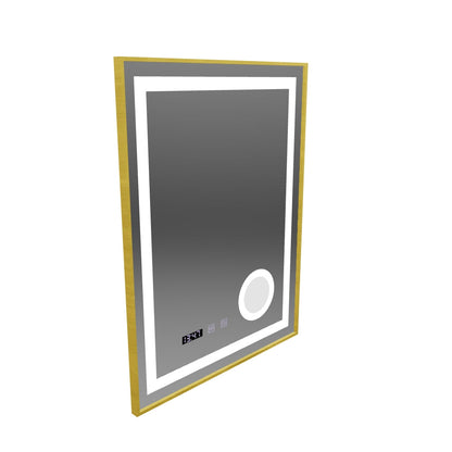 Zrcadlový LED dotykový systém Stefan Debrication System, Voda a teplota 60x80 cm Zlatá kosmetika Ramahed Cosmetics Lup