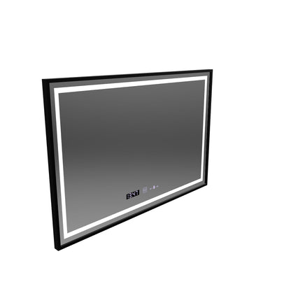 Zrcadlo LED obdélníkový 120x80cm Raggio Motion Glow Marcello Dezoring System teploměr a dimable hodiny