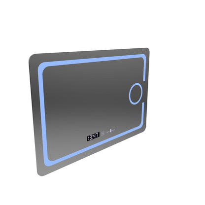 Zrcadlo LED obdélníkový 110x75cm Eclat Motiongllow Marcello Demontring System & teploměr kosmetiky dimable