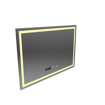 Mirror LED obdélníkový 120x80cm vérité Motionglow Marcello, deaktivační systém, teploměr a hodiny, daimable