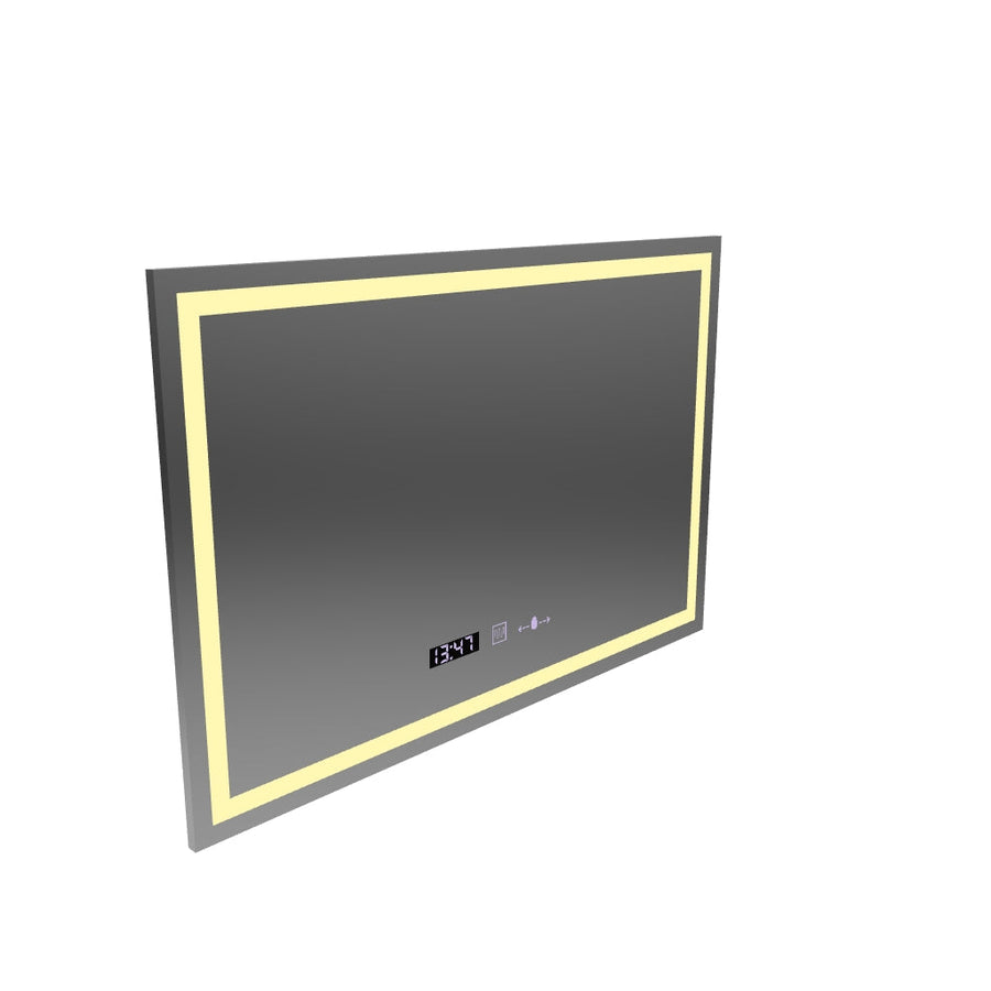 Mirror LED obdélníkový 120x80cm vérité Motionglow Marcello, deaktivační systém, teploměr a hodiny, daimable