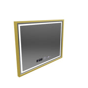 LED obdélníkový LED zrcadlo 80x60cm Crystallo Motionglow Marcello Dimable Clock Dezoring System