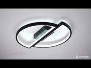 LED lustr s dálkovým ovládáním VECTOR ARCUS 35W, 2 Elements, Studené/Teplé/Neutrální světlo, Stmívatelné, Černá