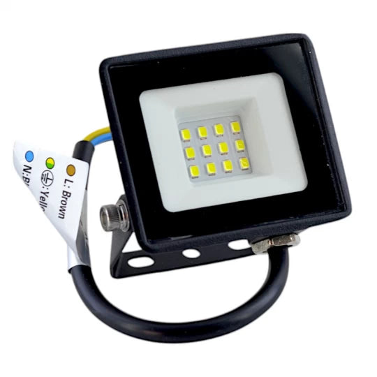 LED projektor 10W 6000K IP65 220-230V 12 zdrojů Černé kovové pouzdro LED produkty Výchozí název Alessandro Design