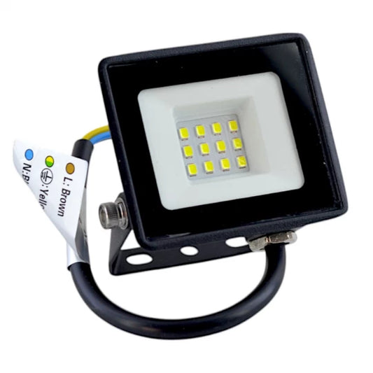 PE/DMX LED projektor, IP65, 10W, černý