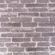 Set 10d 3D Self -Adhesivní šedé cihly z měkké pěny, 77 cm x 70 cm x 6mm