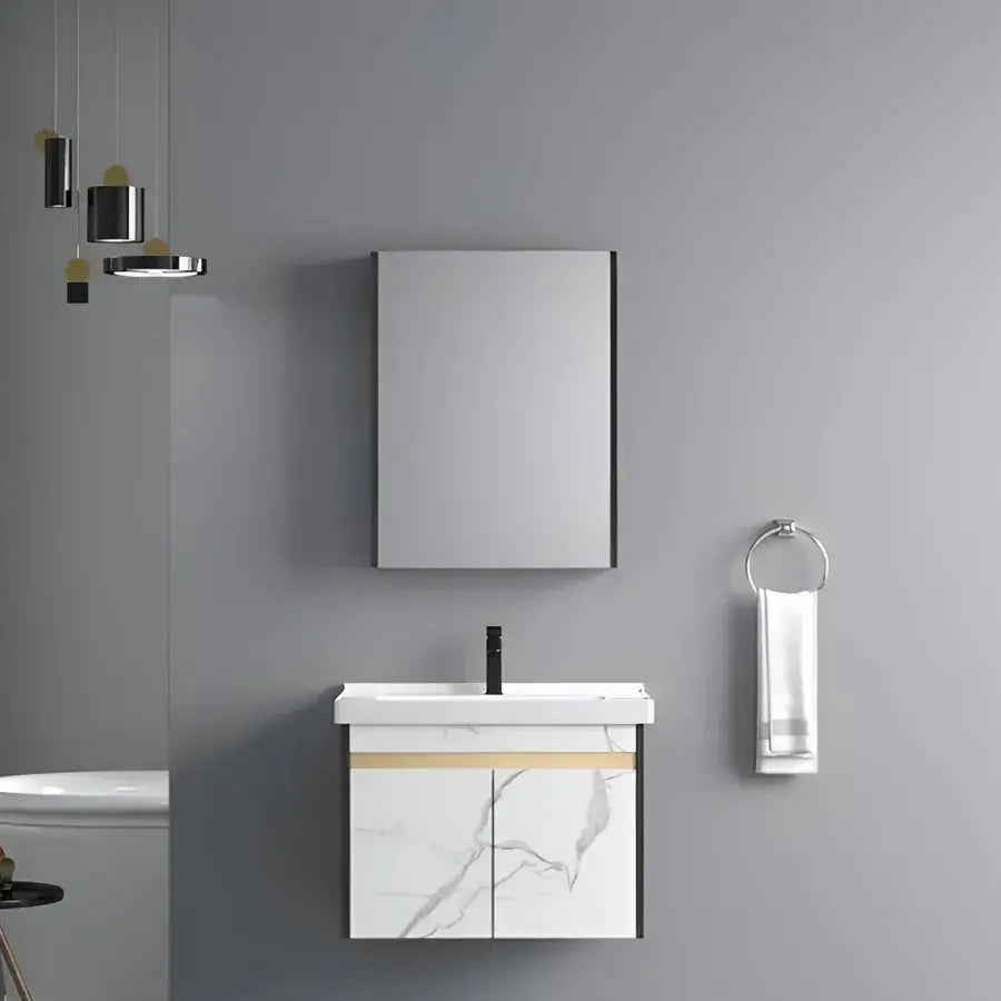 Koupelní nábytek Set 61x48cm 3 bílé kusy